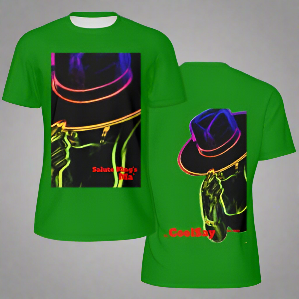 Men’s “ Salute King’s” Green Double side Graphic T-Shirts