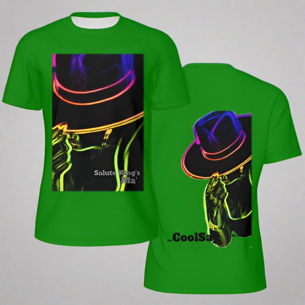 Men’s “ Salute King’s” Green Double side Graphic T-Shirts