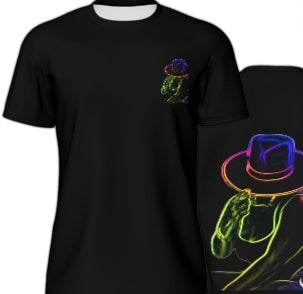 Men’s Black Double side Graphic T-Shirts