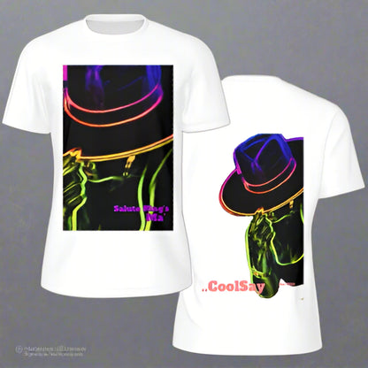 Men’s “ Salute King’s” White Double side Graphic T-Shirts