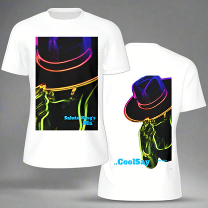 Men’s “ Salute King’s” White Double side Graphic T-Shirts