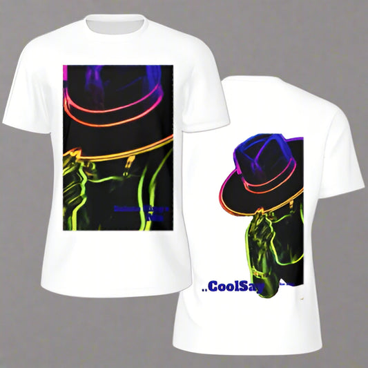 Men’s “ Salute King’s” White Double side Graphic T-Shirts