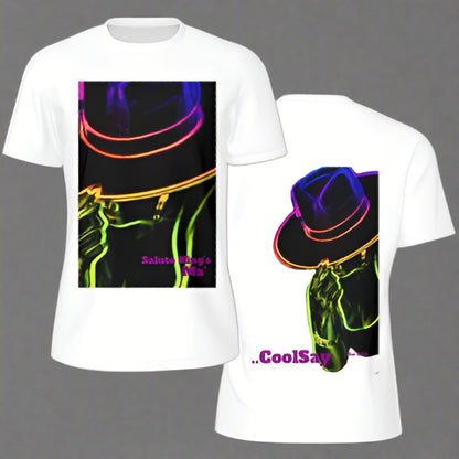 Men’s “ Salute King’s” White Double side Graphic T-Shirts