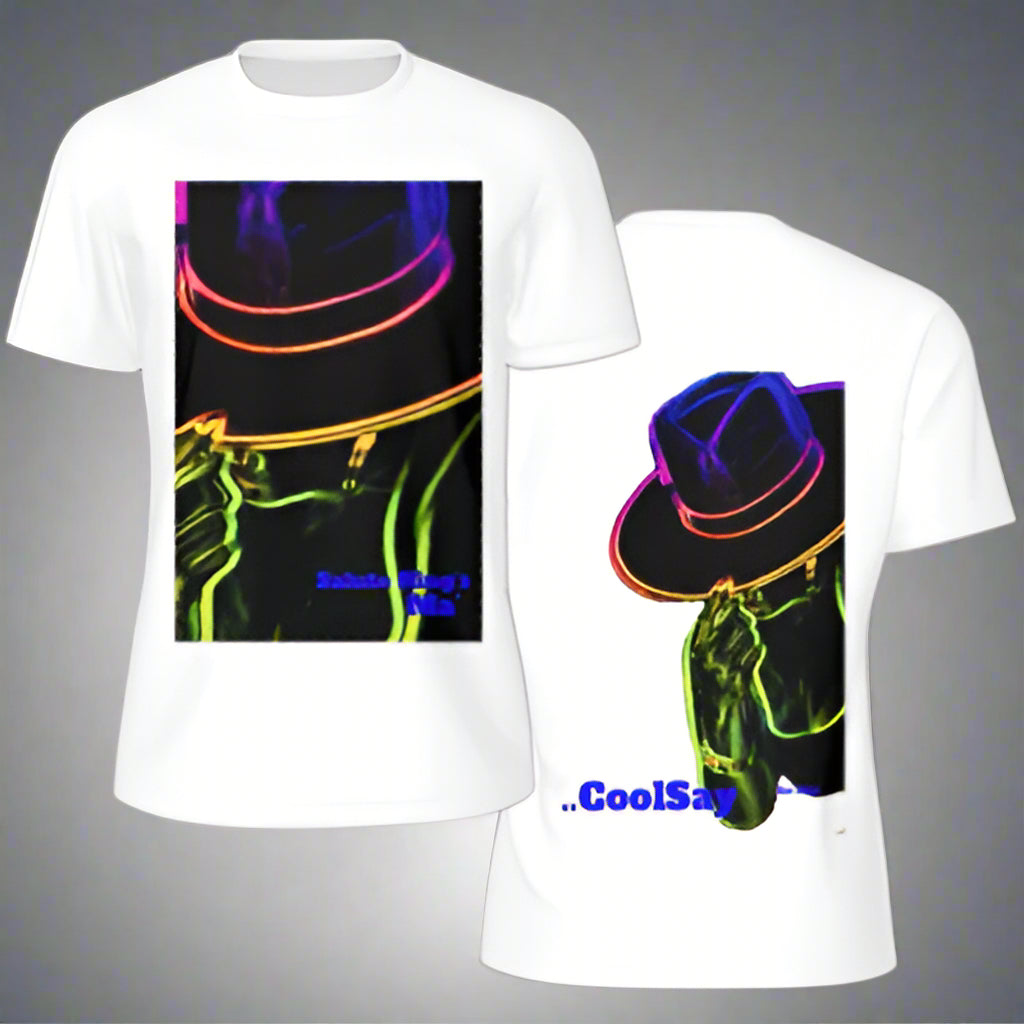 Men’s “ Salute King’s” White Double side Graphic T-Shirts